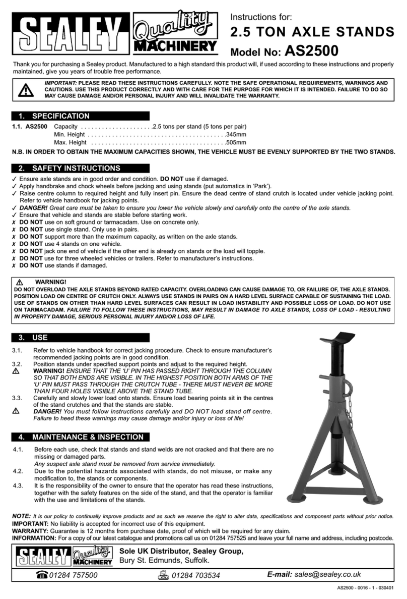 Sealey AS2500 User manual