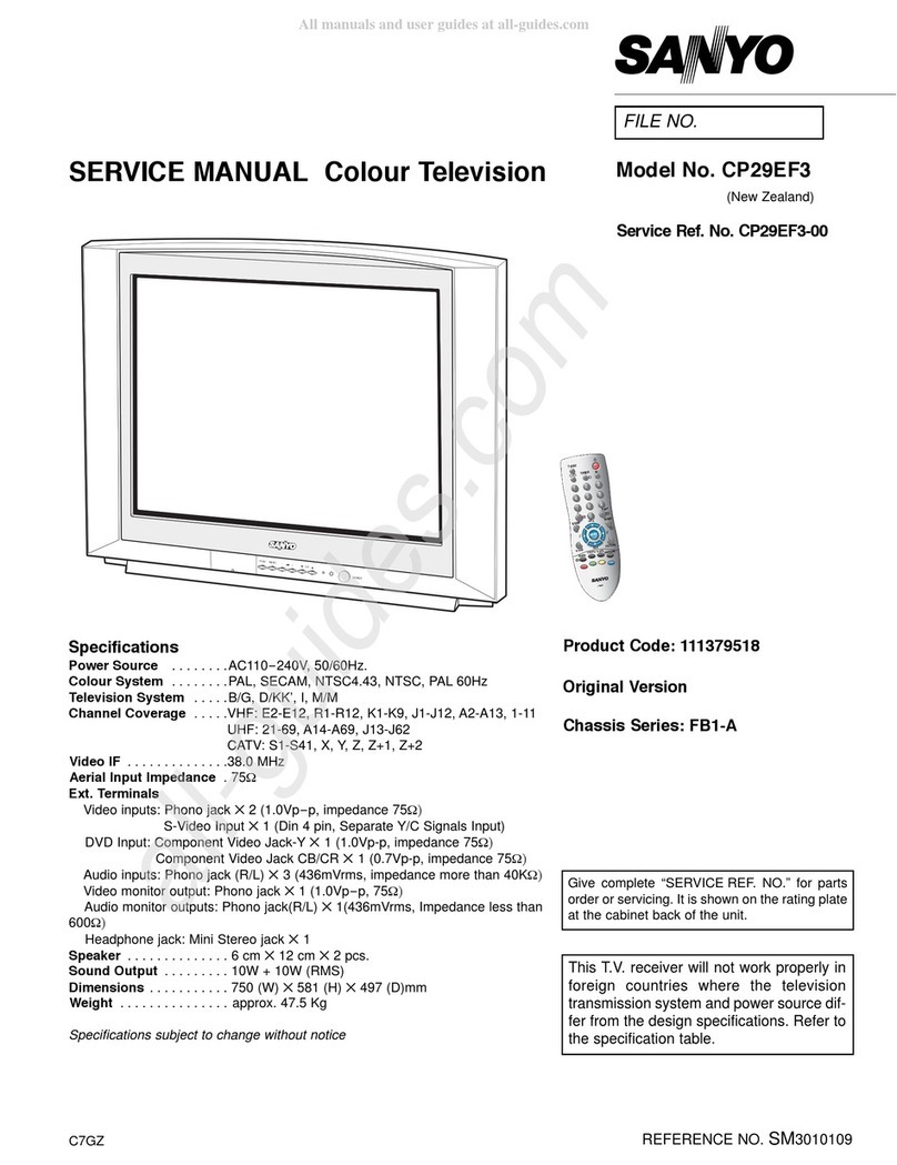 Sanyo CP29EF3 User manual Sanyo CP29EF3 User manual