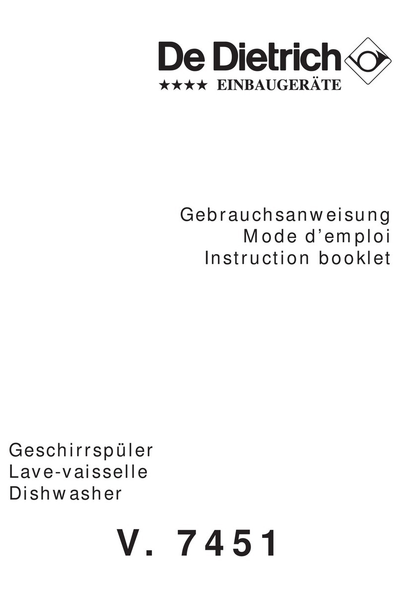 DeDietrich VN7451E1 User manual