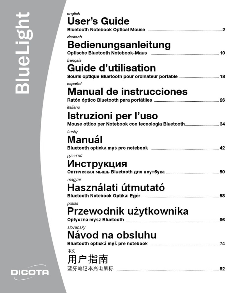 Dicota BlueLight user guide