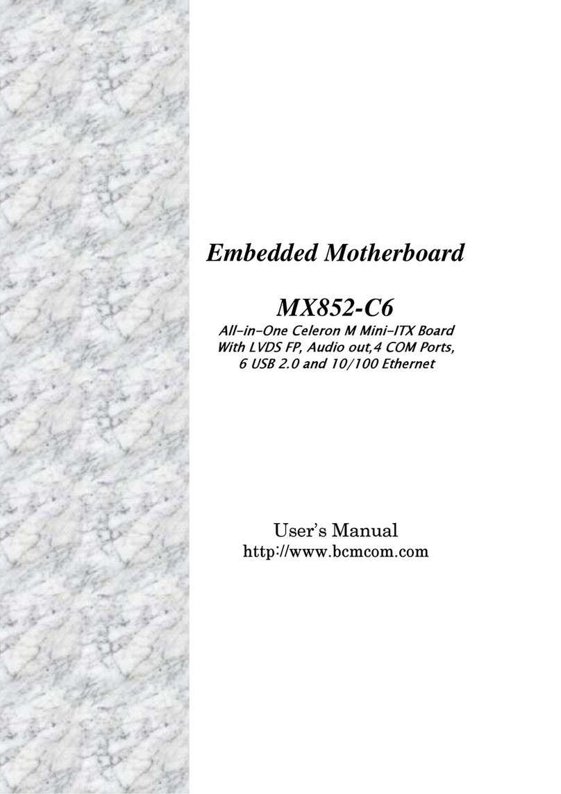 BCM MX852-C6 User manual