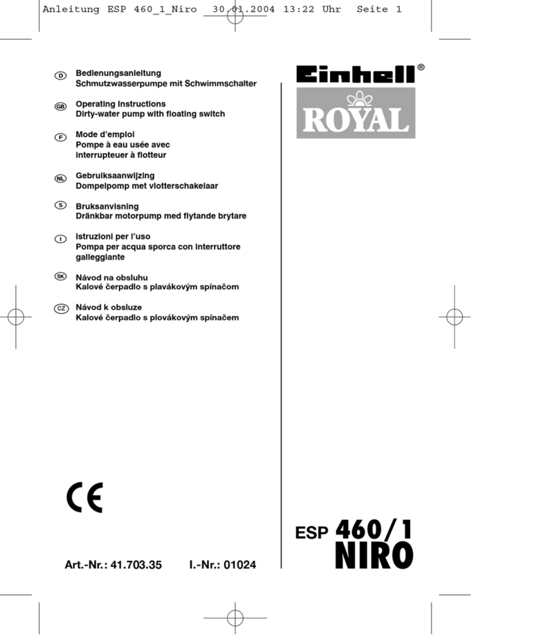 Einhell Royal ESP 460/1 NIRO User manual Einhell Royal ESP 460/1 NIRO User manual