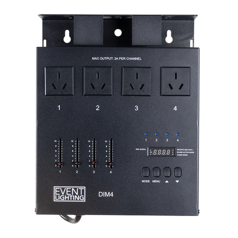 Event Lighting DIM4 User manual