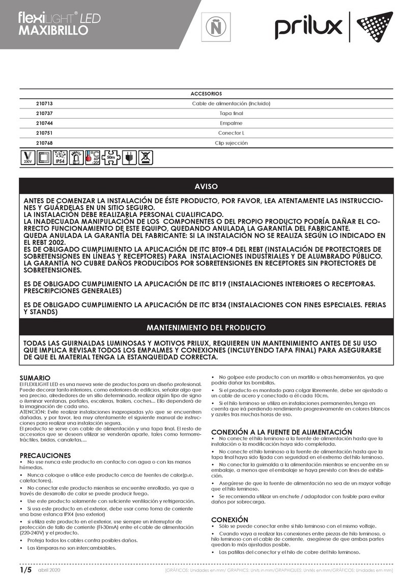 Prilux flexilight MAXIBRILLO User manual Prilux flexilight MAXIBRILLO User manual
