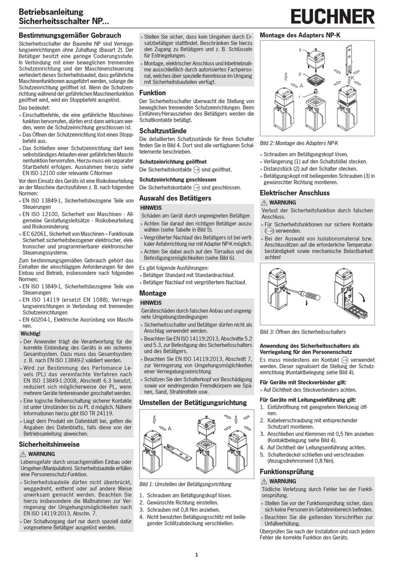 EUCHNER NP Series User manual