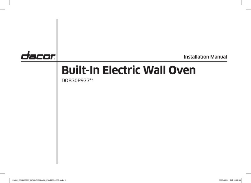Dacor DOB30P977 Series installation manual
