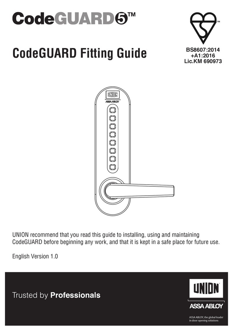 Assa Abloy Union CodeGUARD 5 Fittings guide