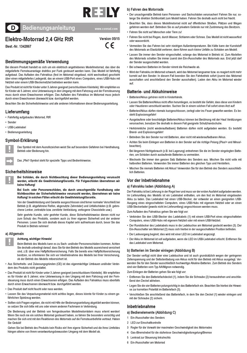 Reely 1342867 operating instructions