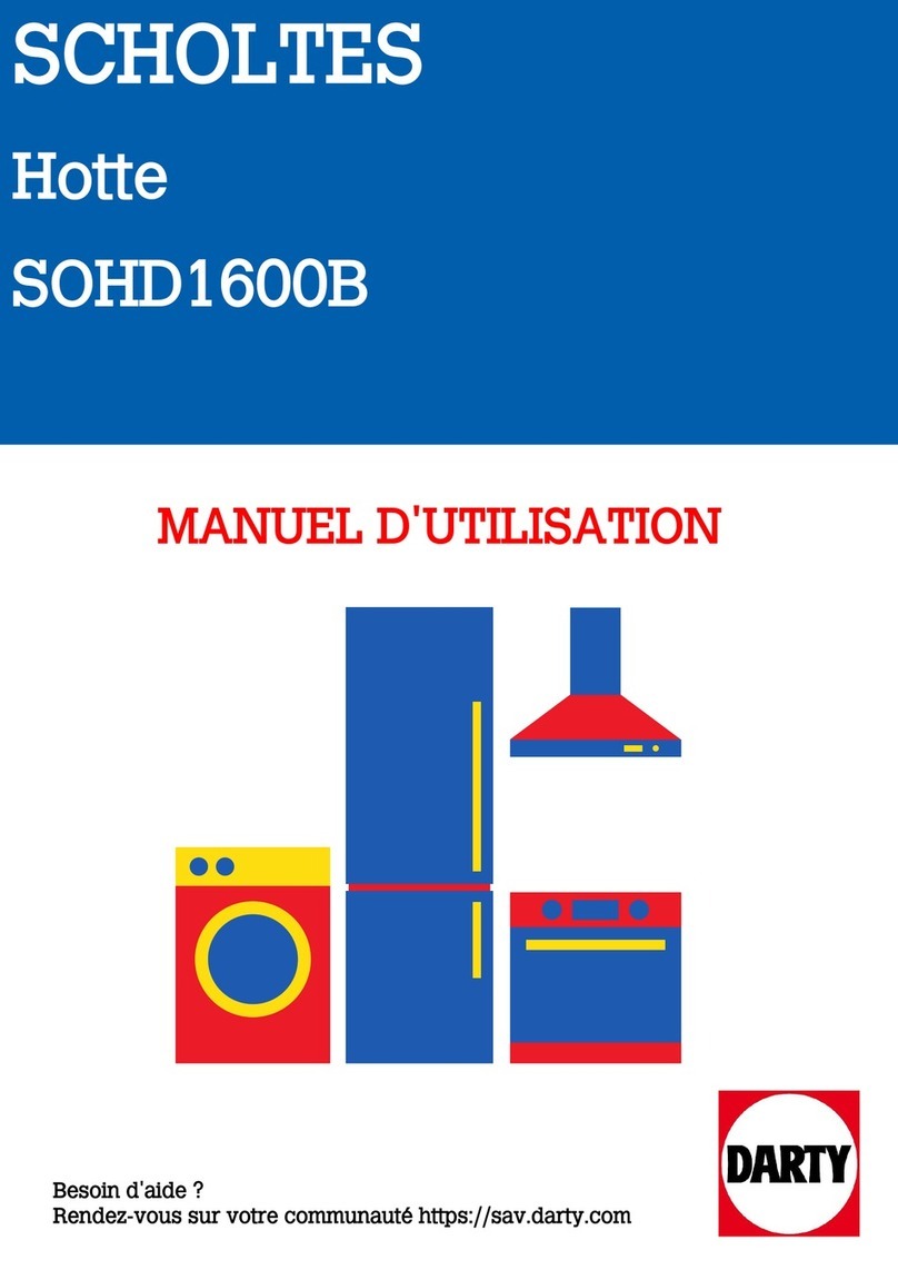 DARTY SCHOLTES SOHD1600B instruction manual