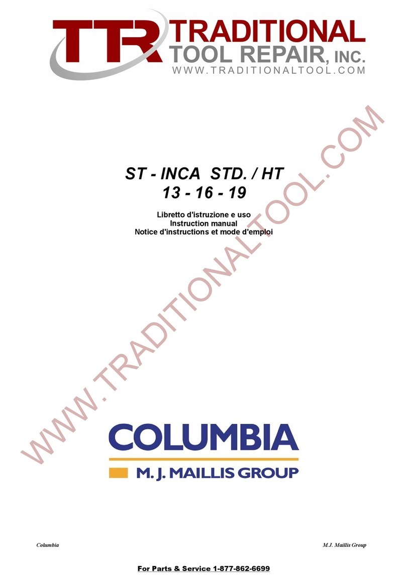 M.J. MALLIS GROUP INCA STD 13-16-19 Operating instructions