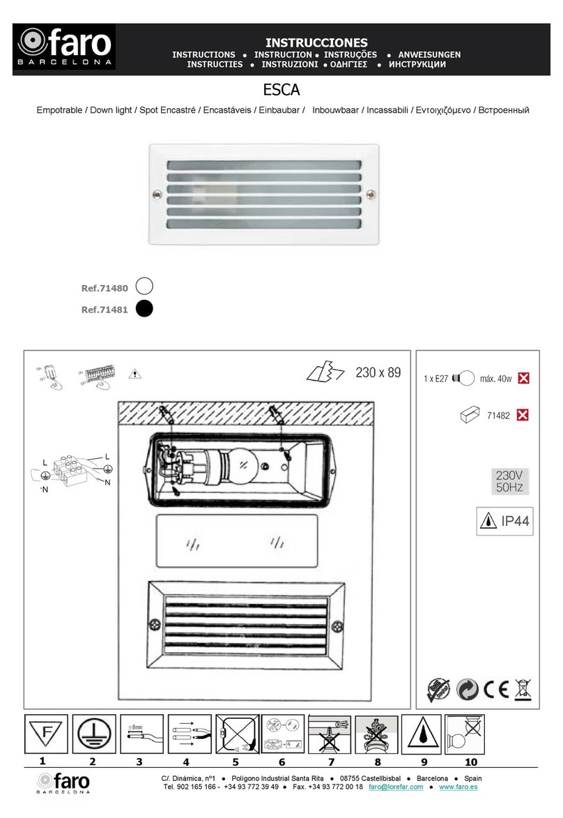 Faro Barcelona ESCA User manual