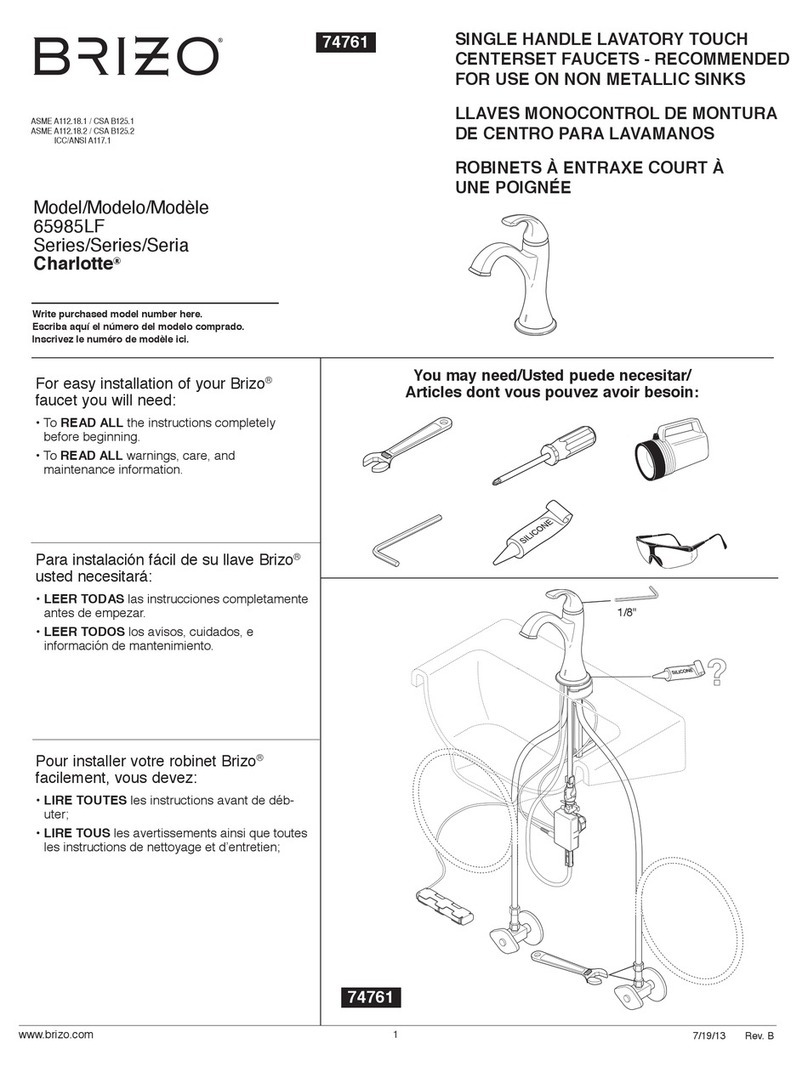 Brizo Charlotte 65985LF manual