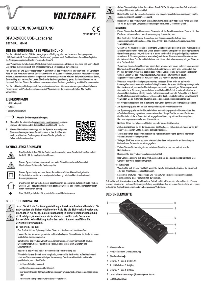 VOLTCRAFT SPAS-2400/6 User manual