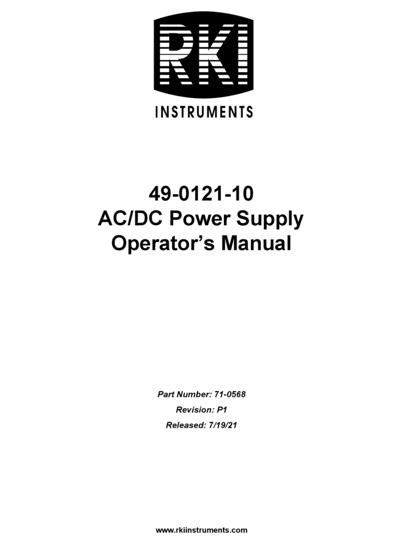 RKI Instruments 49-0121-10 Operator's manual