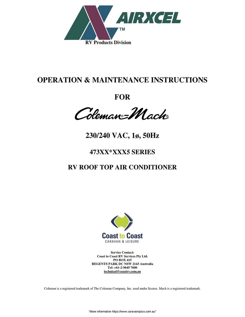 Airxcel Coleman-Mach 4735 Series Instruction Manual