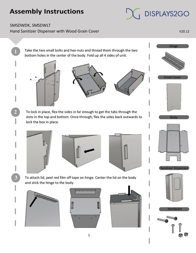 Displays2go SMSDWDK Assembly instructions
