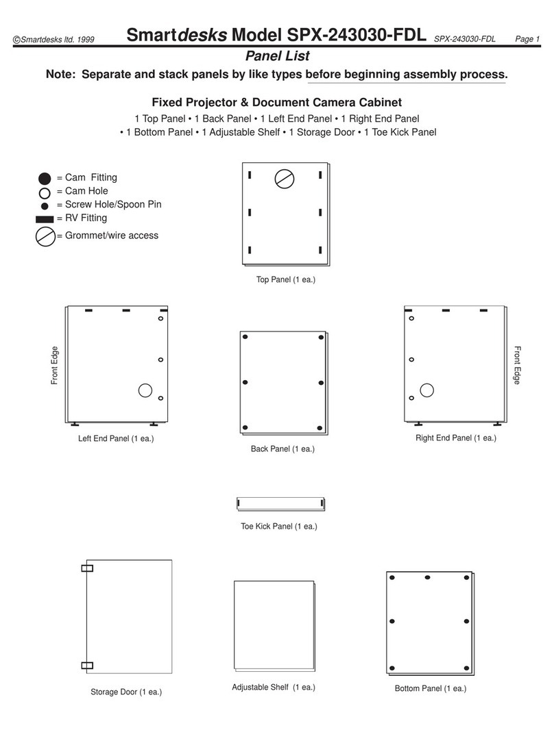 SMARTdesks SPX-243030-FDL User manual
