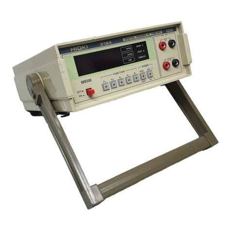 Hioki HITESTER 3184 User manual