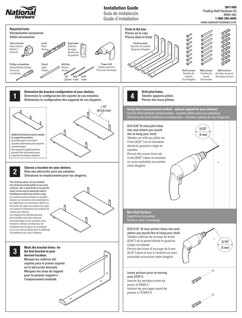 Spectrum Brands National Hardware N900-002 installation guide Spectrum Brands National Hardware N900-002 installation guide