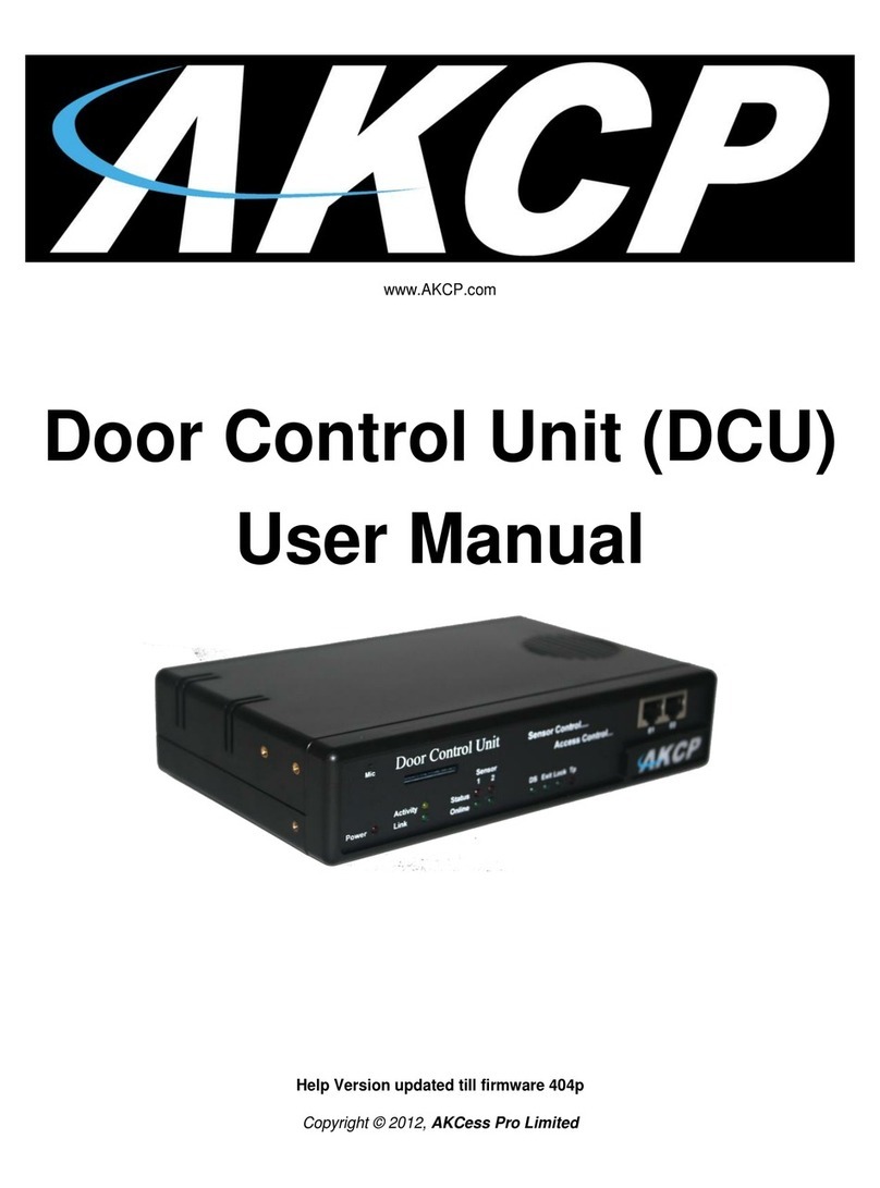 AKCP DCU User manual