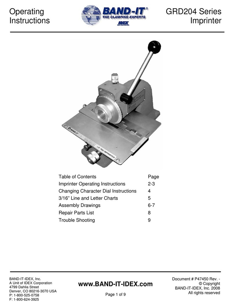 Band-it GRD204 Series operating instructions