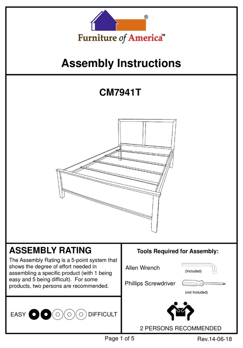 Furniture of America CM7941T Assembly instructions Furniture of America CM7941T Assembly instructions