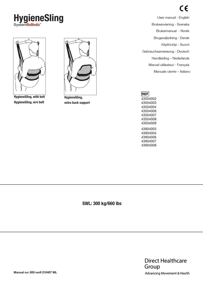 SystemRoMedic HygieneSling user manual