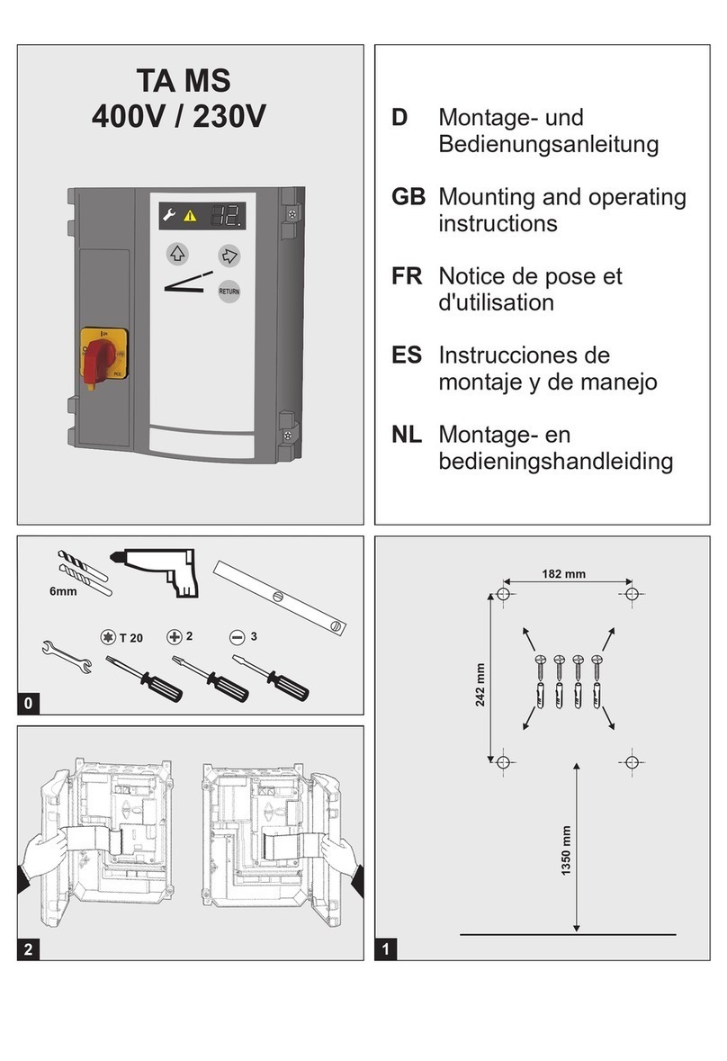 Novoferm TA MS 400V / 230V Mounting and operating instructions