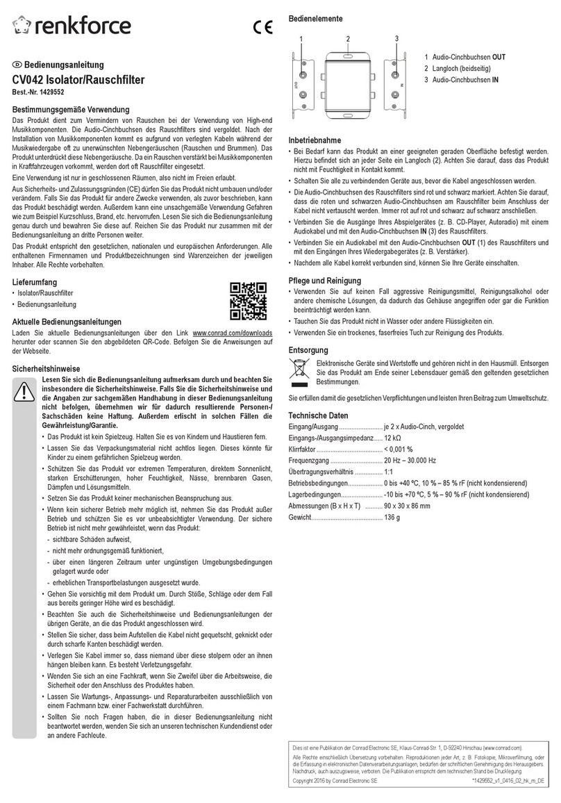 Renkforce CV042 User manual