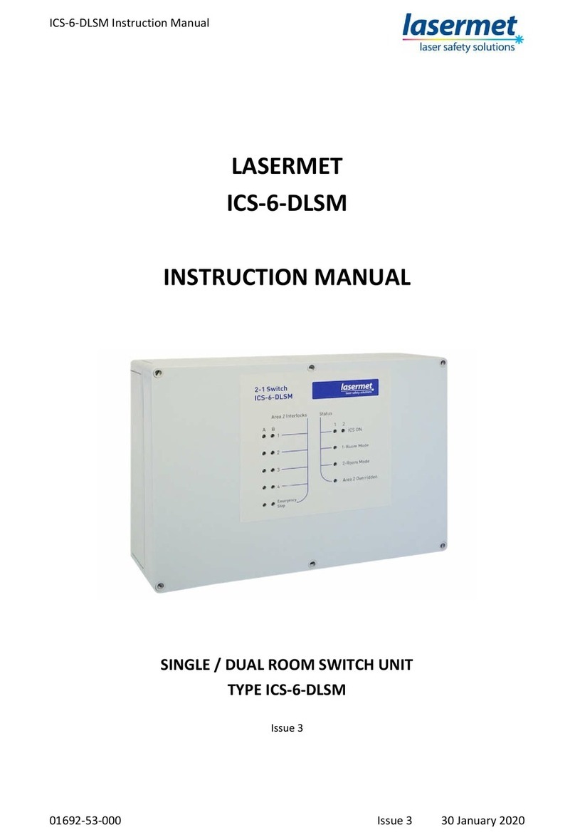 Lasermet ICS-6-DLSM User manual