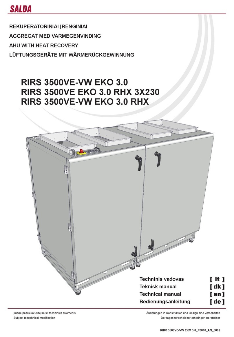 Salda RIRS 3500VE EKO 3.0 RHX 3X230 Technical manual