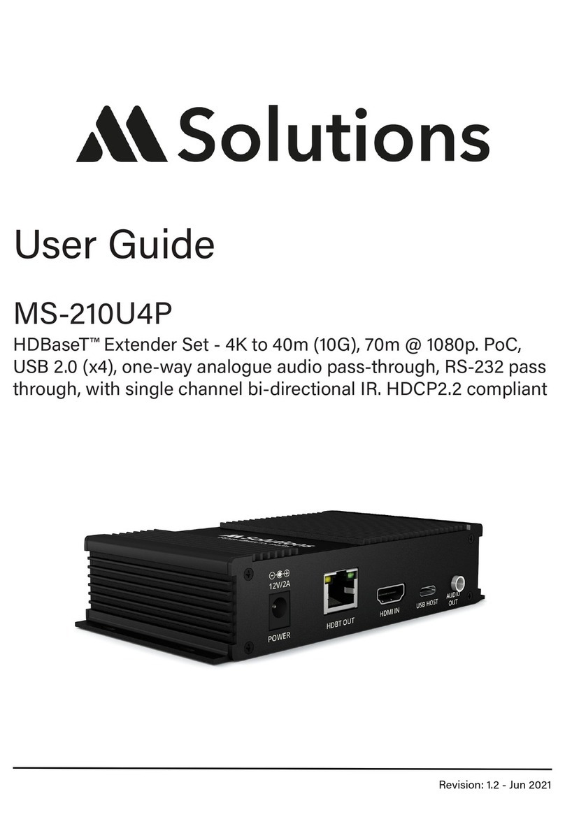 M Solutions MS-210U4P User manual