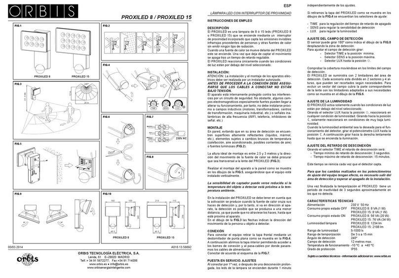 Orbis PROXILED 8 User manual