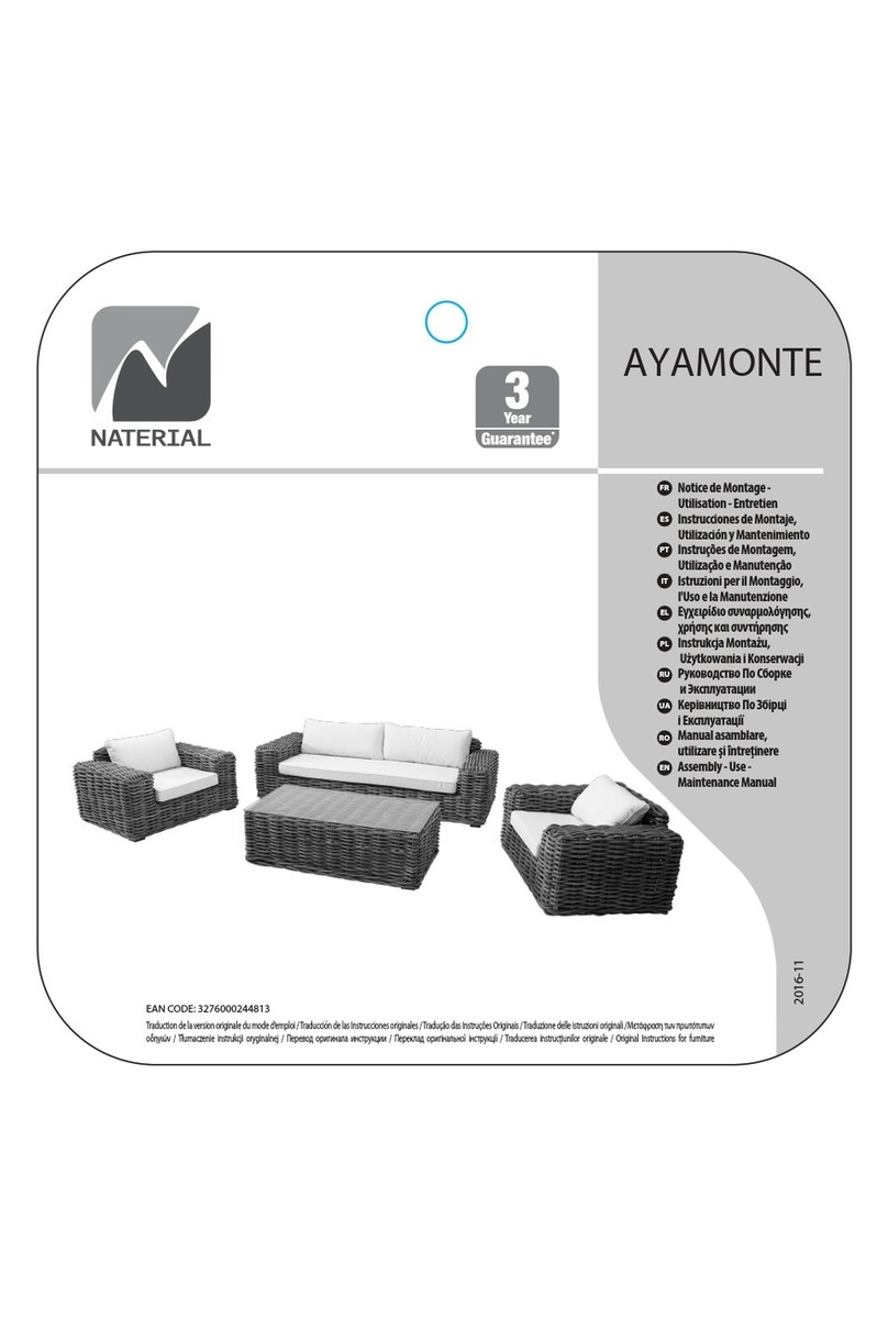 Naterial AYAMONTE Assembly, Use, Maintenance Manual Naterial AYAMONTE Assembly, Use, Maintenance Manual