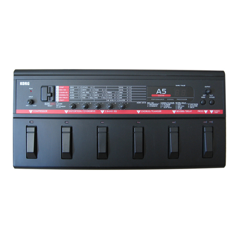 Korg A5 Guitar User manual