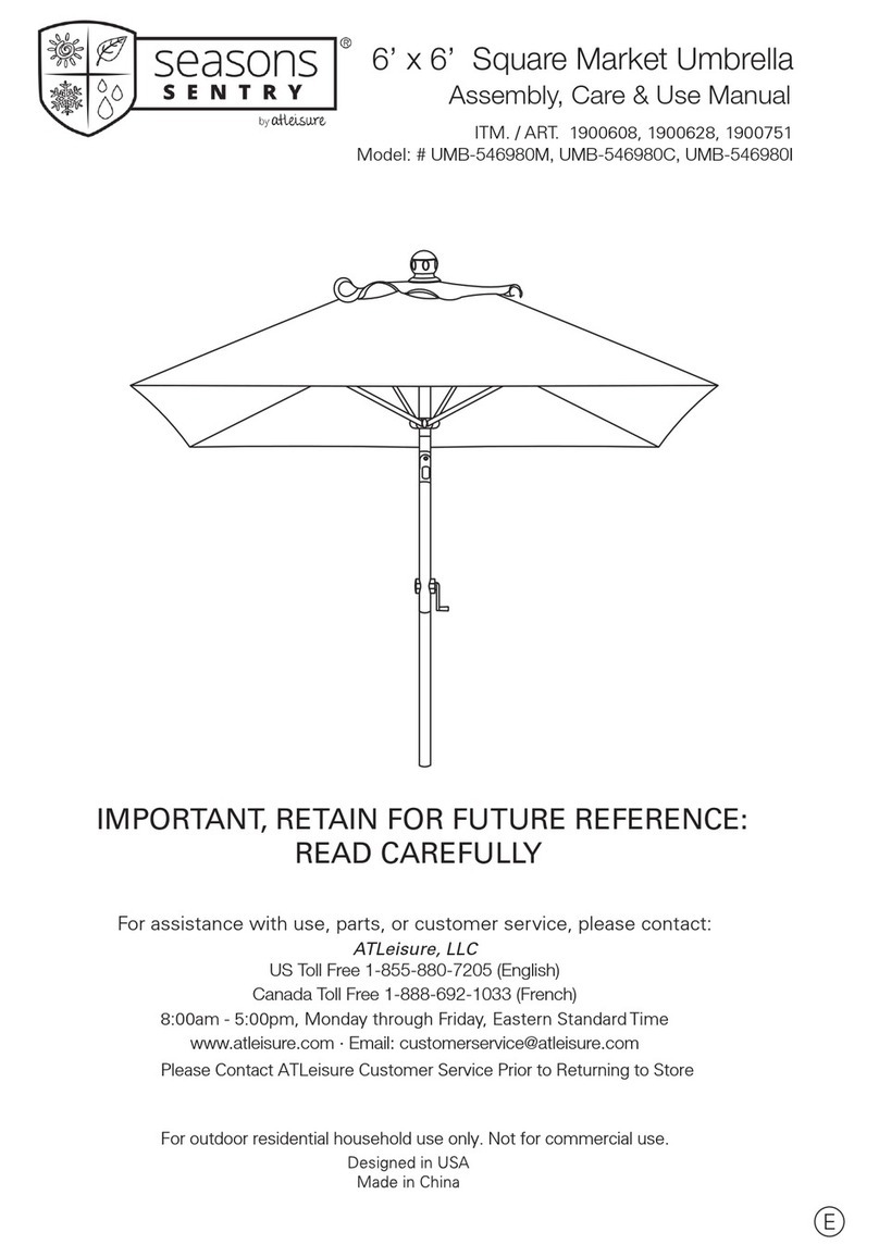 Seasons Sentry UMB-546980M Guide