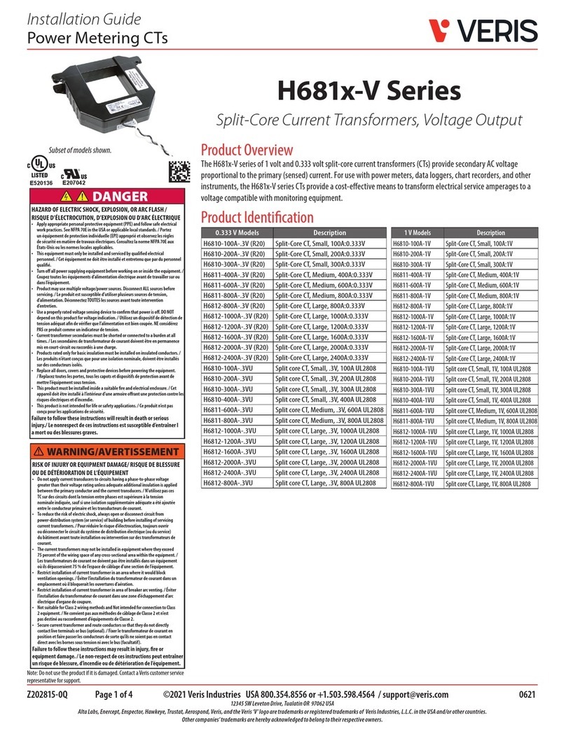 Veris H681-V Series installation guide