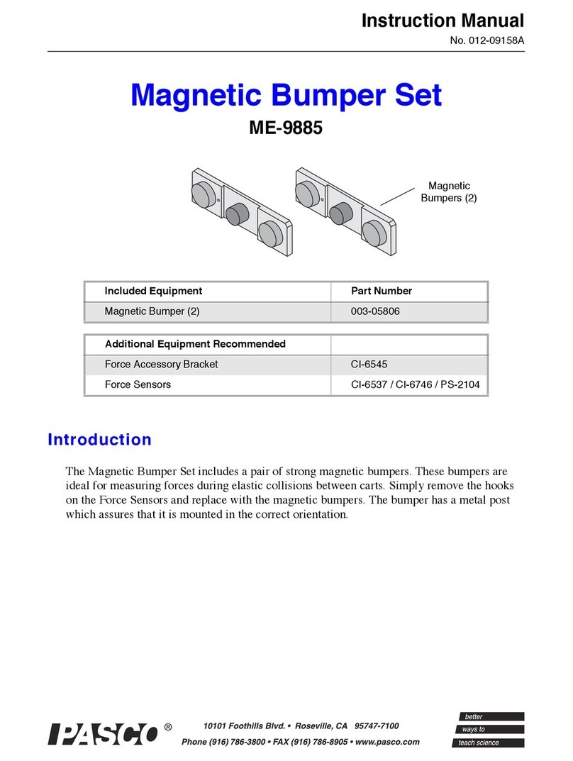 PASCO ME-9885 instruction manual