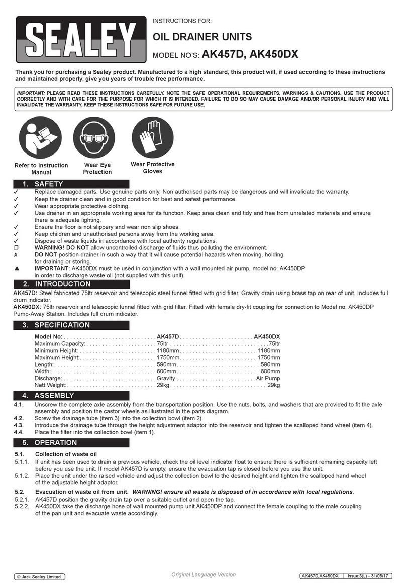 Sealey AK457D User manual