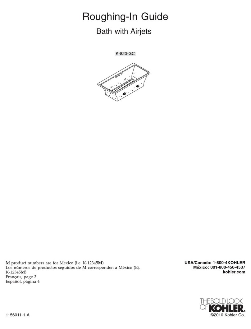 Kohler K-820-GC Quick start guide