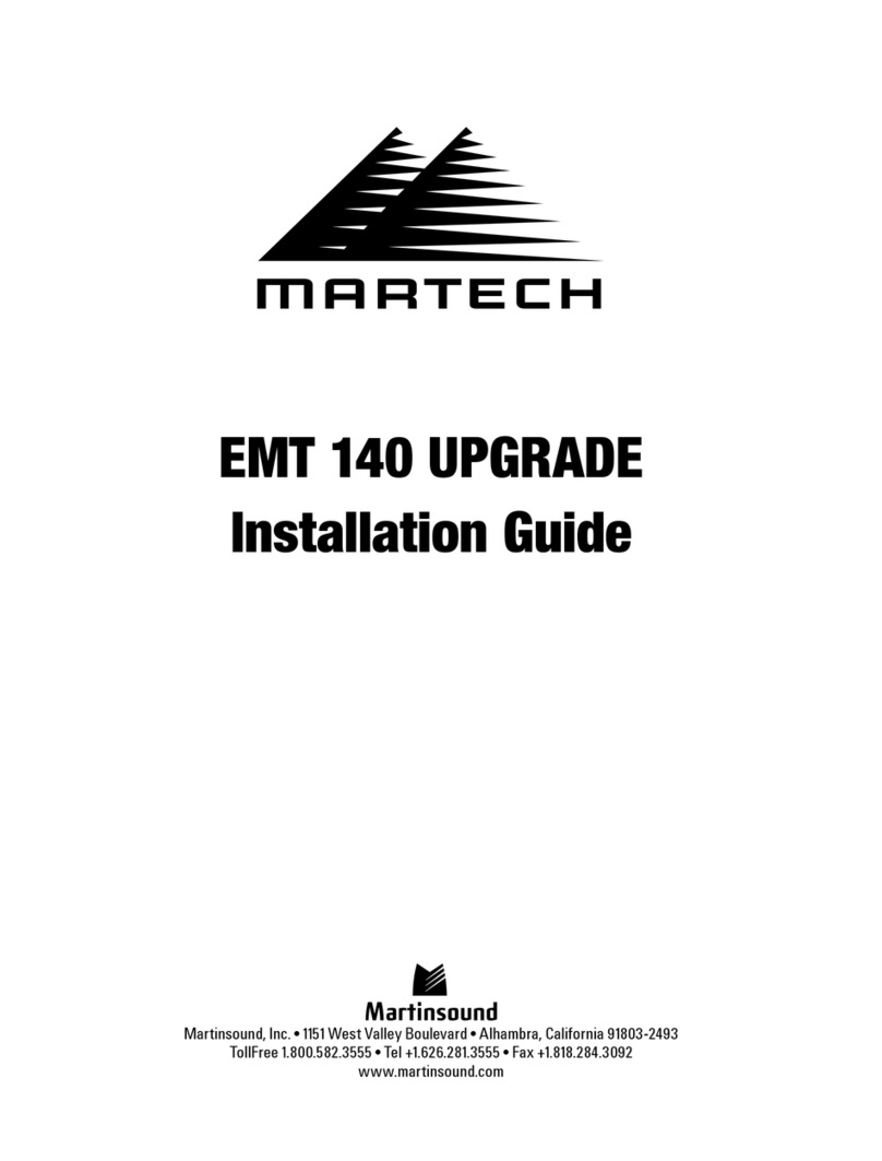 Martinsound Martech EMT 140 Upgrade Installation Guide