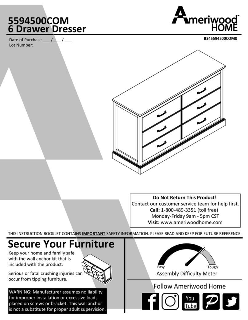 Ameriwood HOME 5594500COM Assembly instructions Ameriwood HOME 5594500COM Assembly instructions