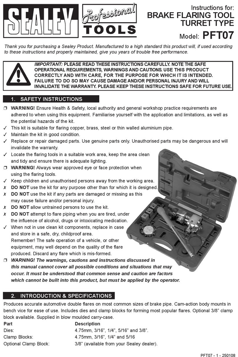 Sealey PFT07 User manual