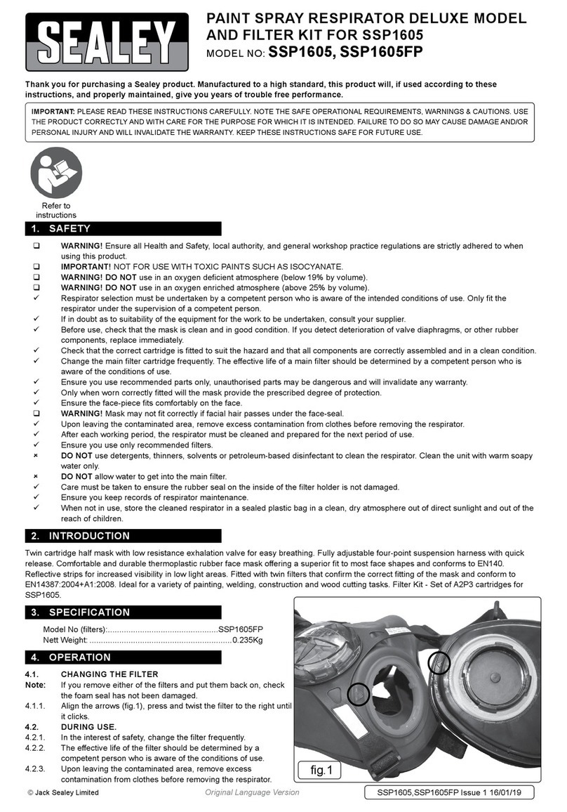 Sealey SSP1605 instructions