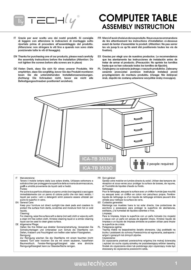 Techly ICA-TB 3533W Assembly instruction Techly ICA-TB 3533W Assembly instruction
