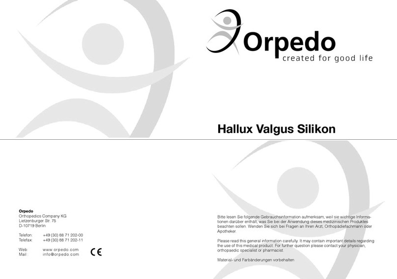 Orpedo Hallux Valgus Silikon Instructions for use