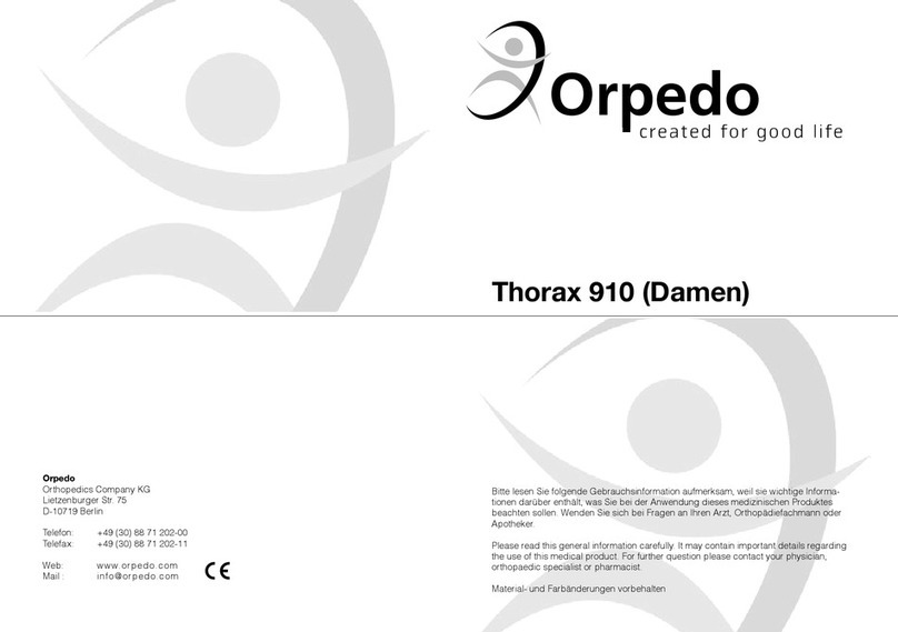Orpedo Thorax 910 User manual