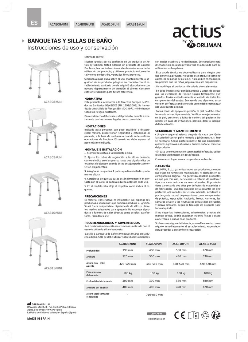 Orliman actius ACAB08#UNI Assembly instructions