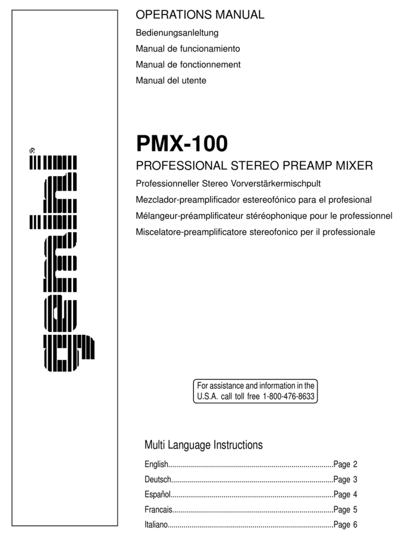 Gemini PMX-100 Operation manual