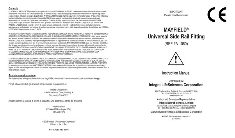Integra MAYFIELD A1060 User manual